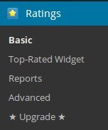 2 Rating Widget Menu