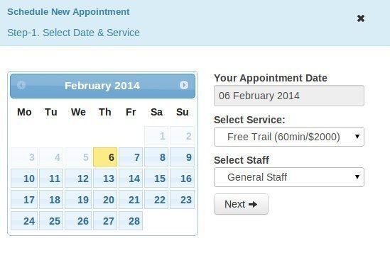 Apt3 Created Service in Appointzilla