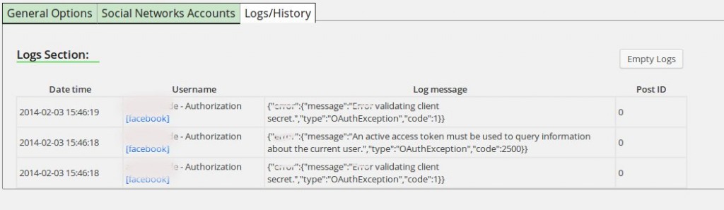 MB2 Microblog Poster Logs