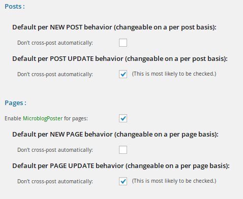 MB3 Microblog Poster General Settings