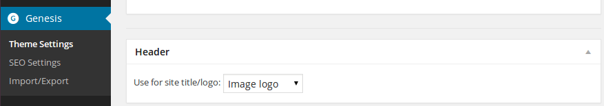 GenesisHeaderSetting Genesis Header Setting