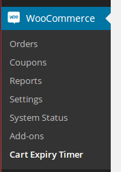 Screenshot 4 Timer to Empty WooCommerce Cart - Dashboard