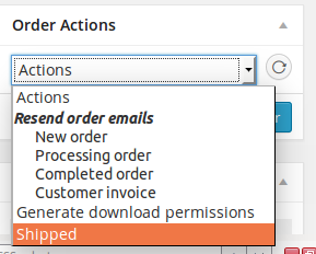 order as action shipped-order-status-in-woocommerce-2