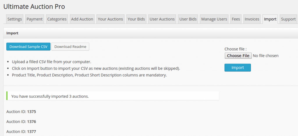 Import Products uploaded Import_Auction_Products_uploaded