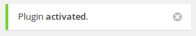 plugin activated notification plugin-activated-notification