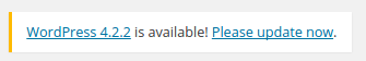 wordpress update wordpress-update-notification