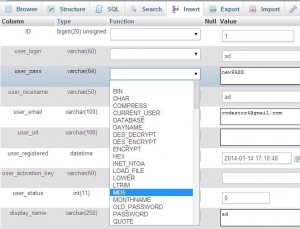 Edit Password WordPress User