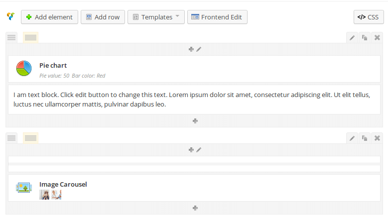 Visual Composer Backend