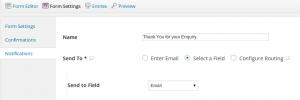 Notification Email Gravity Forms