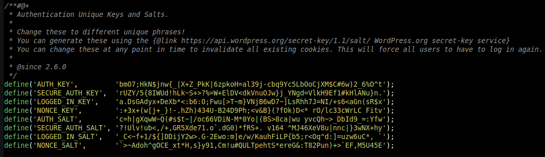 wordpress-salts-keys