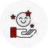 Customer satisfaction rating icon