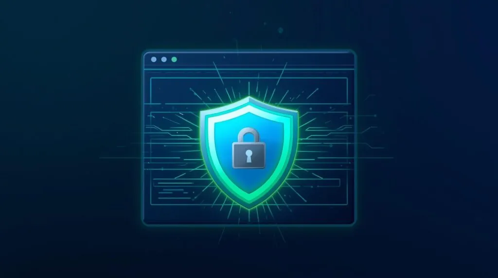 create an illustration that shows high security and better performance of website