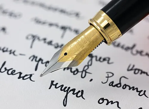 Fountain pen writing literacy